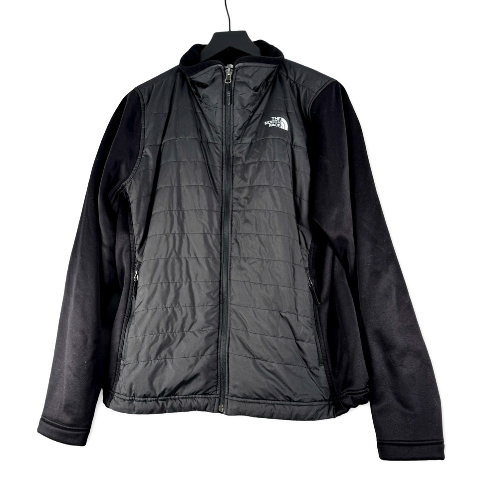 The North Face Canyonlands Full Zip Quilted Puffer Stretch Fleece Panel Jacket